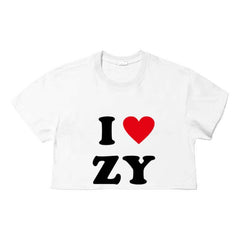 I Heart ZY Printed Short-sleeved T-shirt