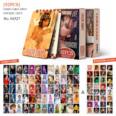 92pcs Taylor Photo Card Stickers