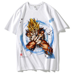 Anime Pattern Print Short-sleeved T-shirt