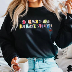 Retro Is Forever Letter Casual Sweatshirt