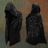 Retro Men's Digital Print Loose Hooded Jacket