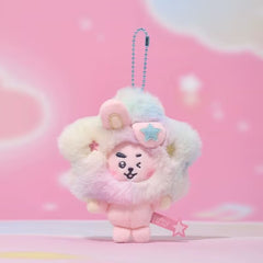 BANGTAN Tie-dye Star Plush Doll Keychain