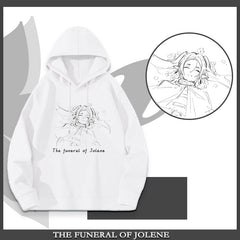 Casual Anime Print Loose Hoodie