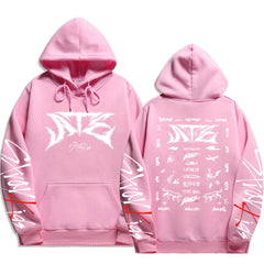 KPOP ATE Letter Printed Pullover Hoodie