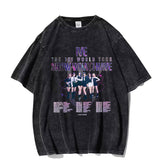Trendy Ive World Tour Washed T-shirt Top