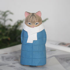 Creative Carving Cat Ornament