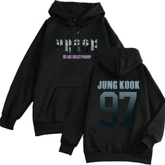 Unisex Kpop Graphic Printed Casual Loose Hoodie
