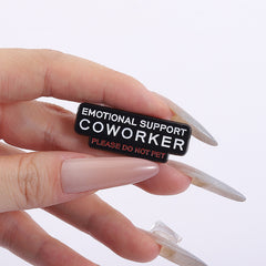 Emotional Support Coworker" Enamel Pin