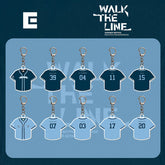 EN "WAIL THE LINE" Double-sided Keychain Pendant