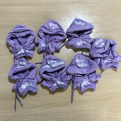 JK V RM Purple Hoodie Light Stick Cover