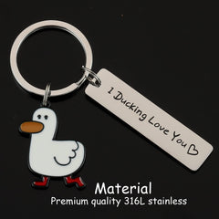 Love Duck Keychain