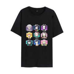 Unisex Anime Pattern Print Short Sleeve T-Shirt