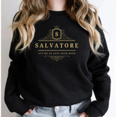 Women's Salvatore Letter Crew Neck Sweatshirt