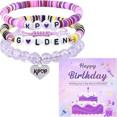 Kpop Letter Pendant Friendship Bracelet