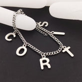 MARTIN JAMES KEONHO Name Titanium Steel Bracelet