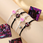 Magnetic Couple Spider Woven Bracelets