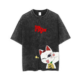 Casual Washed Anime Retro T-Shirt