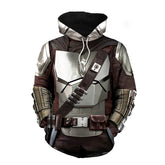 Unisex Cool Mandalorian 3d Print Cosplay Pullover Hoodie
