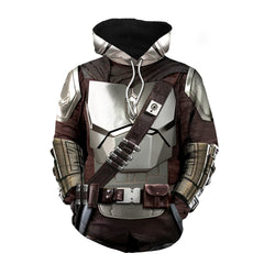 Unisex Cool Mandalorian 3d Print Cosplay Pullover Hoodie