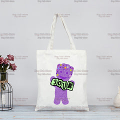 Olivia Printed Canvas Shoulder Tote Bag