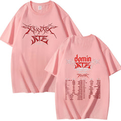 KPOP Dominate LOGO Print Cotton T-Shirt