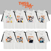 SKZ Short-sleeved Hooded Casual T-shirt