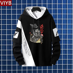 Men's Mandalorian Print Hooded Jacket