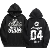 SKZ World Tour Run It Number Printed Hoodie
