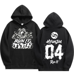 SKZ World Tour Run It Number Printed Hoodie