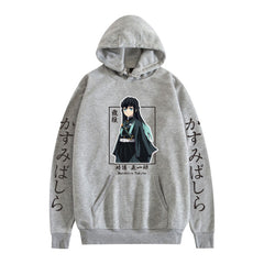 Unisex Anime Print Casual Pullover Hoodie