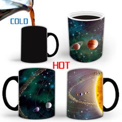Planet Solar System Color Changing Ceramic Mug