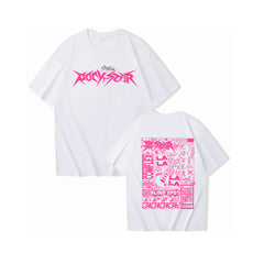 Unisex KPOP Logo Printed Crew Neck T-Shirt