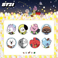 TATA SHOOKY COOKY RJ Tinplate Badge Mirror Keychain