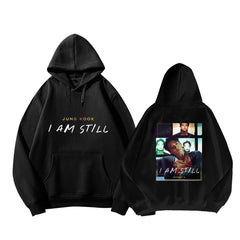 KPOP IAM STILL Logo Printed Hoodie