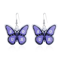 Olivia Acrylic Butterfly Earrings