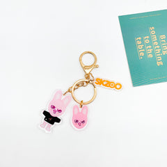 Cartoon Acrylic Double-sided Keychain