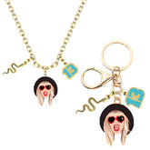 Trendy Taylor Necklace Keychain Pendant