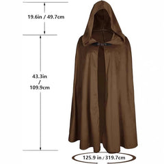 Unisex Medieval Cape Stage Costume