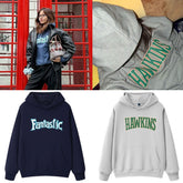 LISA Casual Letter Pullover Hoodie