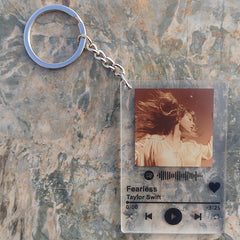 Taylor Song Lyrics Acrylic Keychain Pendant