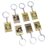 Trendy Anime Luffy Wanted Keychain