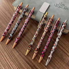 7pcs Funny Leopard Pattern Ballpoint Pen Set