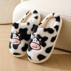 Baby Cow Fluffy Slippers