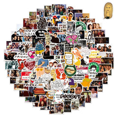 50 Friends Graffiti Luggage Stickers