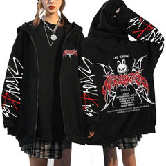 KPOP Dominate 2025 Printed Zip Up Hoodie