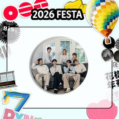 BANGTAN 13th Anniversary Badge Mirror Keychain
