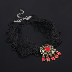 Game Vampire Lace Collar Necklace