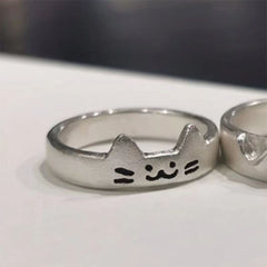 Matching Cat and Dog Couple Rings