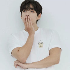 V Same Style Cotton Printed Short-sleeved T-shirt