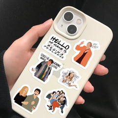 8 Styles Friends Waterproof Decorative Stickers
